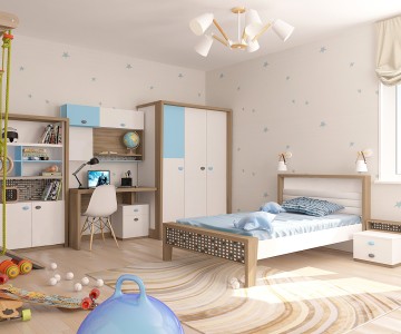 Комната №1 MIX (розовый или голубой)