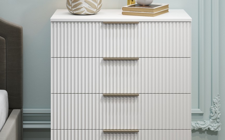 Комод Афина АФ-01 белый бриллиант/бланж