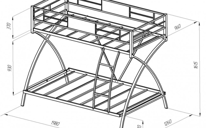 Двухъярусная кровать  Виньола