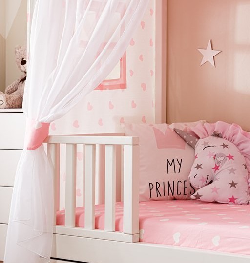 Кровать тахта с бортиками с продольной крышей Тимберика Кидс N11