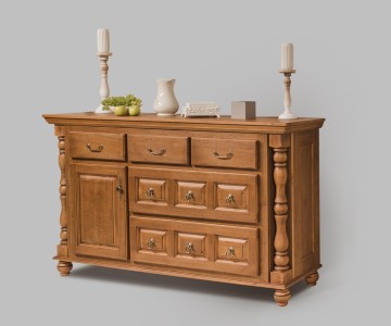 Комод Валенсия 2-16 на круглых ножках