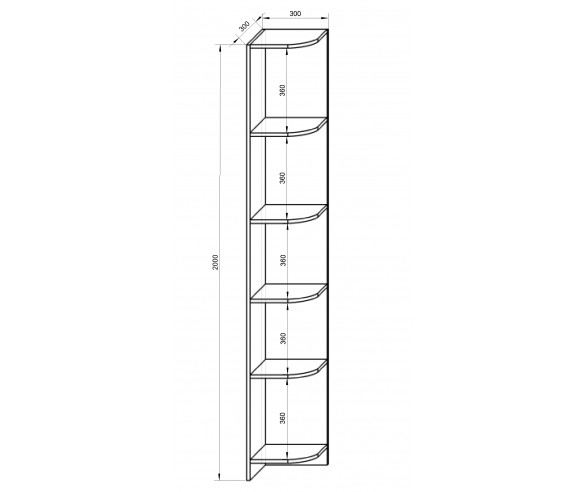 Стеллаж угловой 13/56 СВ Фанки Кидз