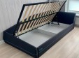 Кровать "Карбон" с подъемным механизмом 120 см (кант Бирюза) Кровать "Карбон" с подъемным механизмом 120 см (кант Бирюза)