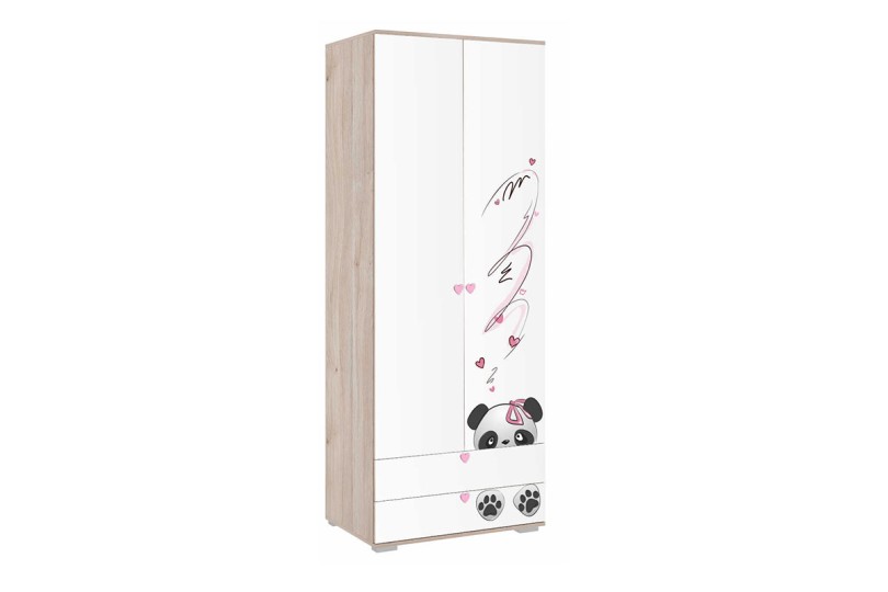 Шкаф двухдверный Панда с ящиками 55.01