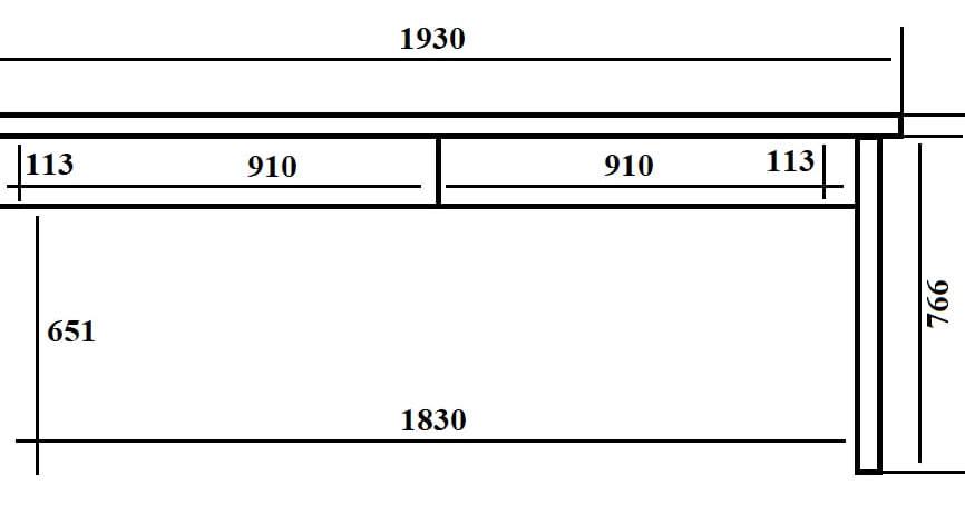 Стол Nordic 2 длинный Стол Nordic 2 длинный