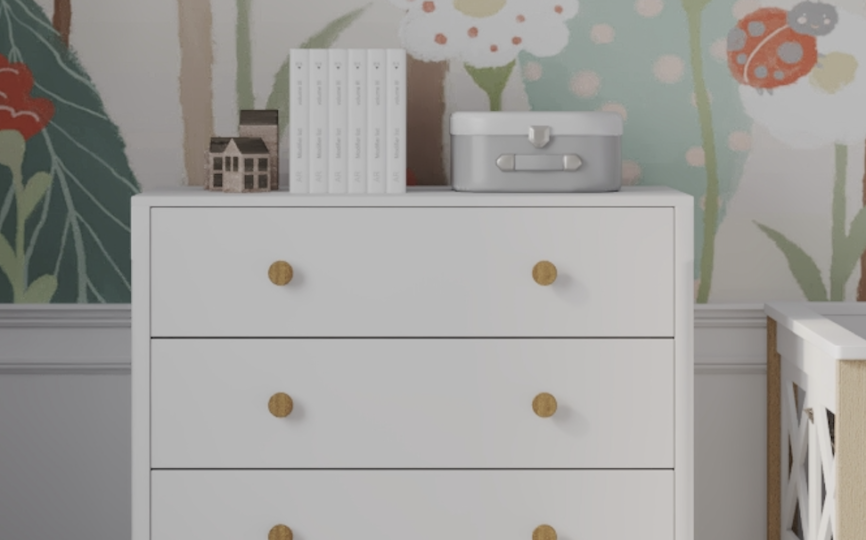 Комод Наоми 3 с четырьмя ящиками