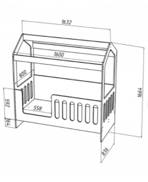 Домик кроватка Сказка ДС 1/1 Домик кроватка Сказка ДС 1/1