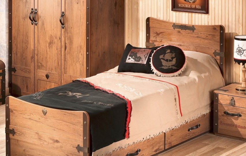 BLACK PIRATE KS-1314 Кровать 100*200 (без матраса)