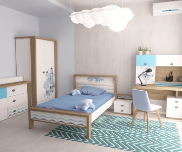 Комната №1 MIX OCEAN (голубой)