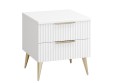 Тумба прикроватная Афина АФ-02 белый бриллиант/бланж