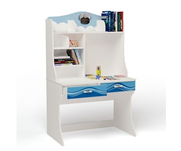 Стол с надстройкой "Ocean" белый Стол с надстройкой "Ocean" белый