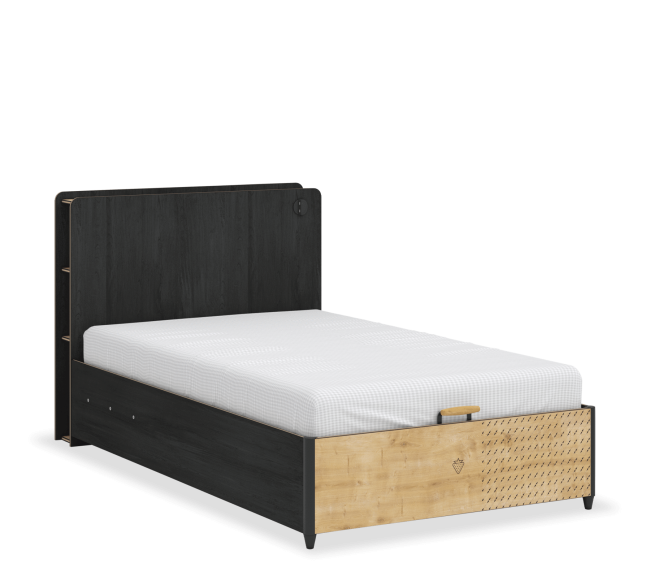 Кровать с подъемным механизмом Black широкая