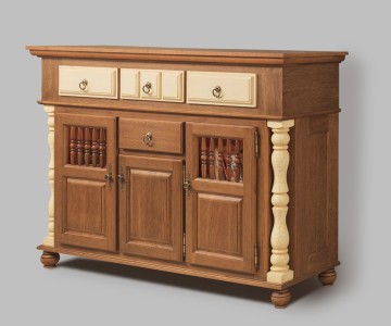 Комод Валенсия 2-17 на круглых ножках