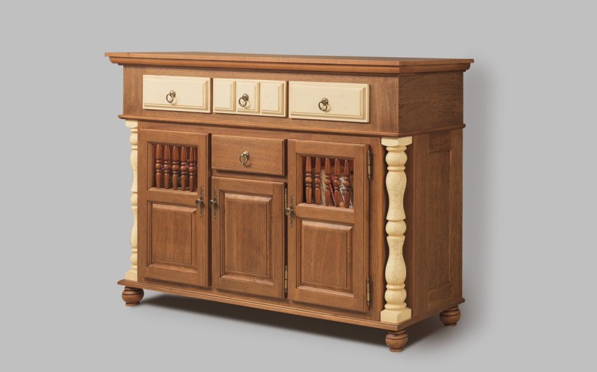 Комод Валенсия 2-17 на круглых ножках