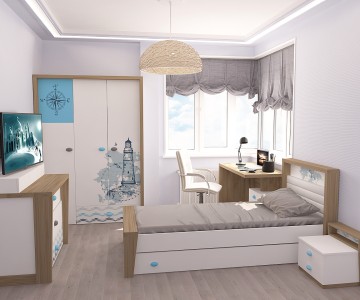 Комната №2 MIX OCEAN (голубой) 