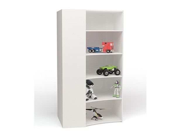 Стеллаж угловой "Champion" белый в детскую Стеллаж угловой "Champion" белый в детскую