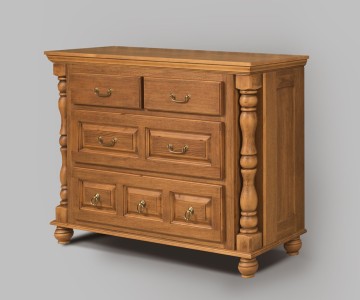 Комод Валенсия 2-18 на круглых ножках