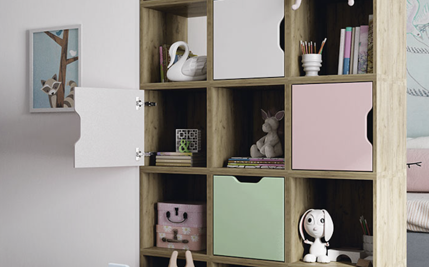 Стеллаж с задней стенкой Колибри