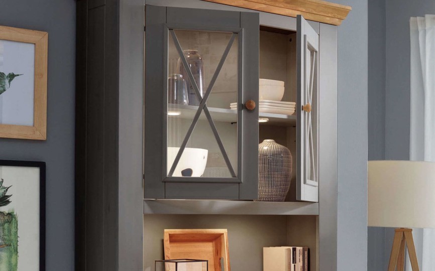 Надстройка для комода Форест Графит, 2 двери