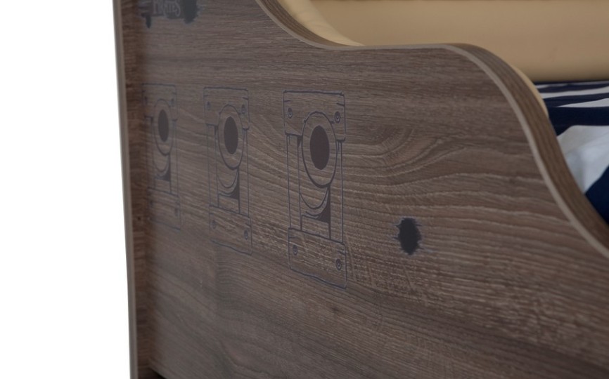 Кровать "Pirat №2" 190*90 с высоким изножьем 