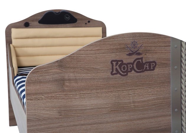 Кровать "Pirat №2" 190*90 с высоким изножьем 