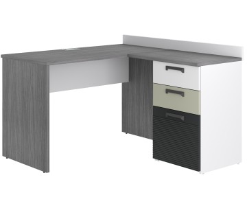 Стол прямой Сплит с угловым модулем