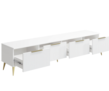 Тумба под ТВ Афина АФ-04 белый бриллиант/бланж