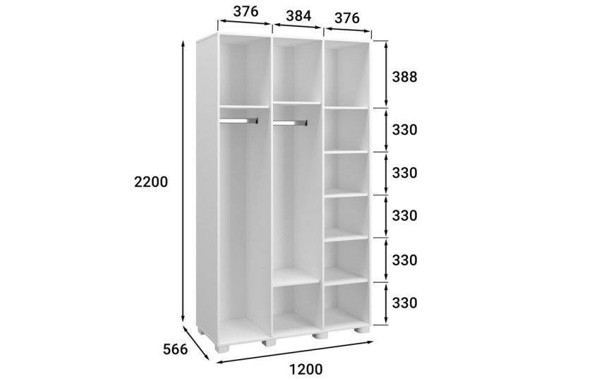 Шкаф «Монблан» МБ-24К