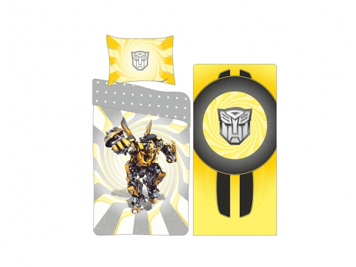 Комплект постельного белья для машинок-кроваток (желтый)  