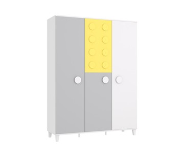 Шкаф 3-х дверный с отсеком для гладильной доски "Fun-Box" 