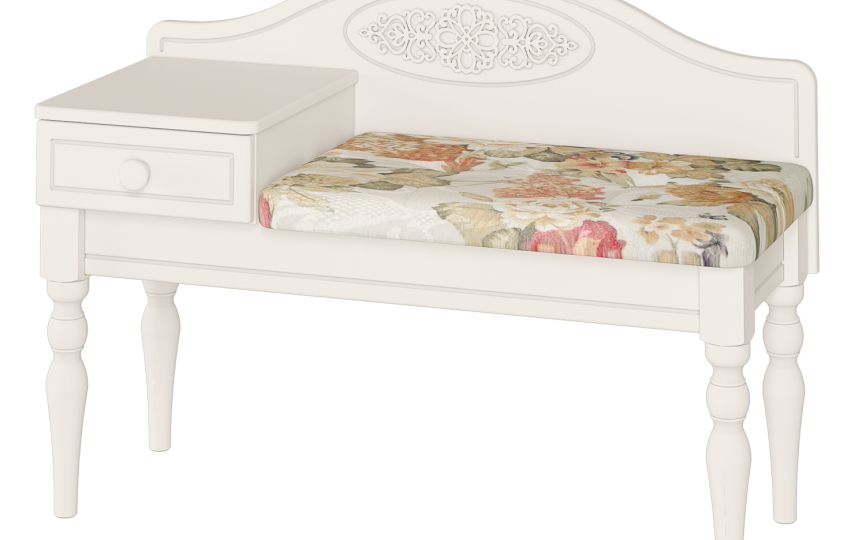 Банкетка Ассоль АС-41 Белый Банкетка Ассоль АС-41 Белый