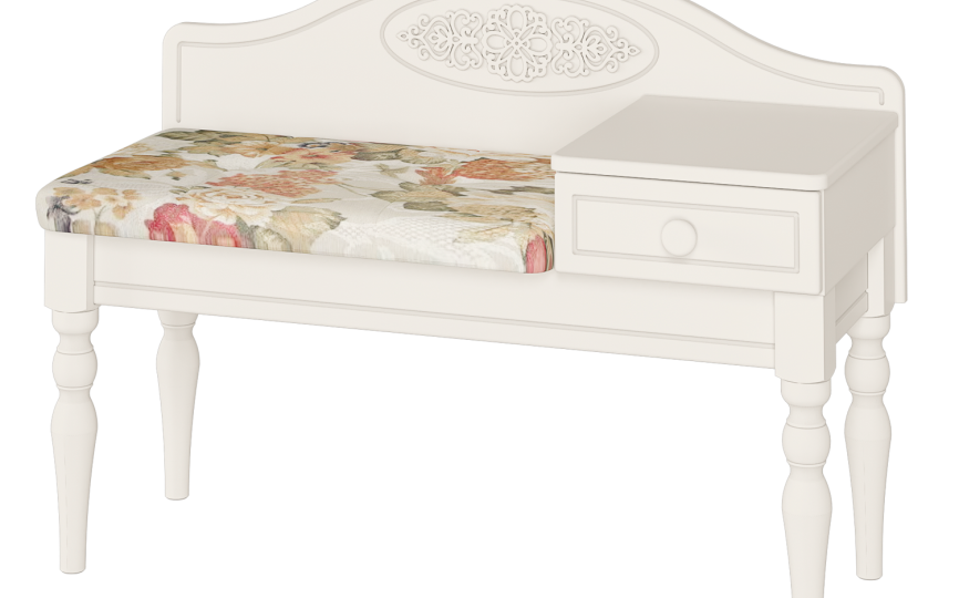 Банкетка Ассоль АС-41 Белый Банкетка Ассоль АС-41 Белый