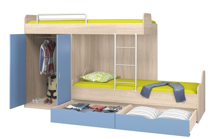 Двухъярусная кровать Дельта 18.04.01