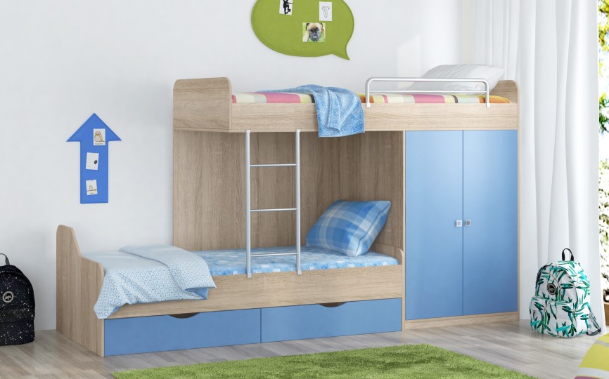 Двухъярусная кровать Дельта 18.04.01