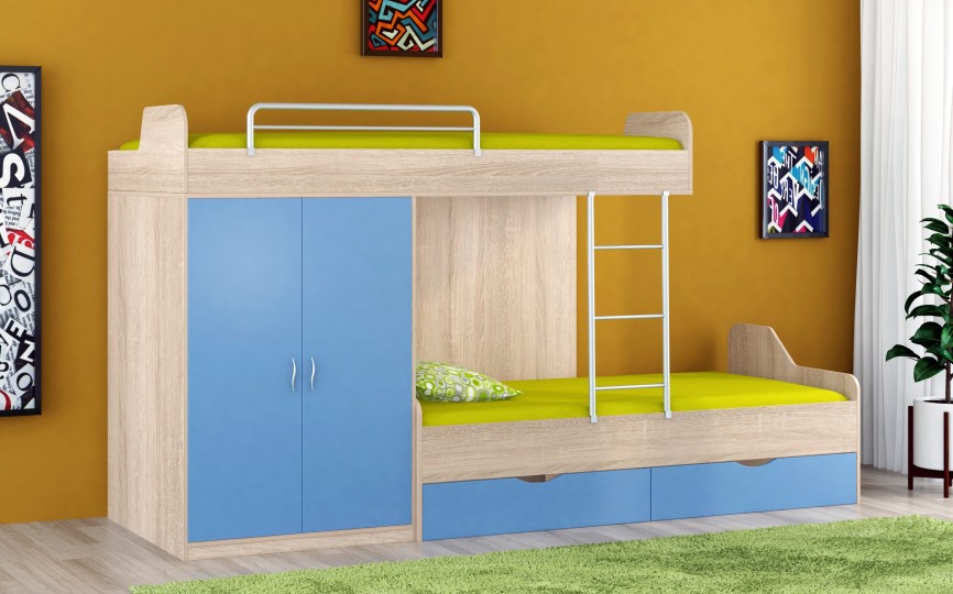 Двухъярусная кровать Дельта 18.04.01