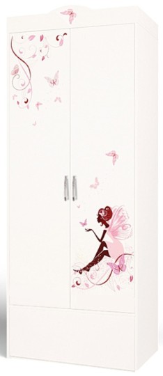 Шкаф 2-х дверный "Фея" без/со стразами Swarovski c 1 ящиком Шкаф 2-х дверный "Фея" без/со стразами Swarovski c 1 ящиком