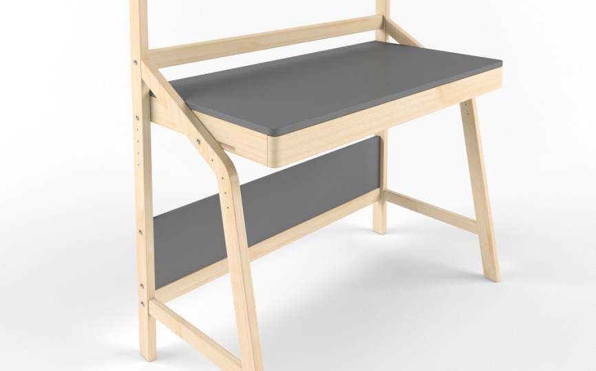 Стол растущий «UNO» комбо серый 