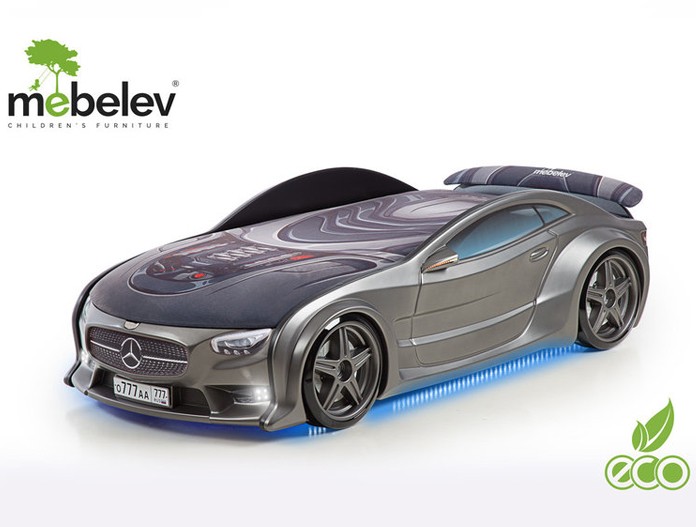 Кровать-машина объемная NEO "БМВ" графит Кровать-машина объемная NEO "БМВ" графит