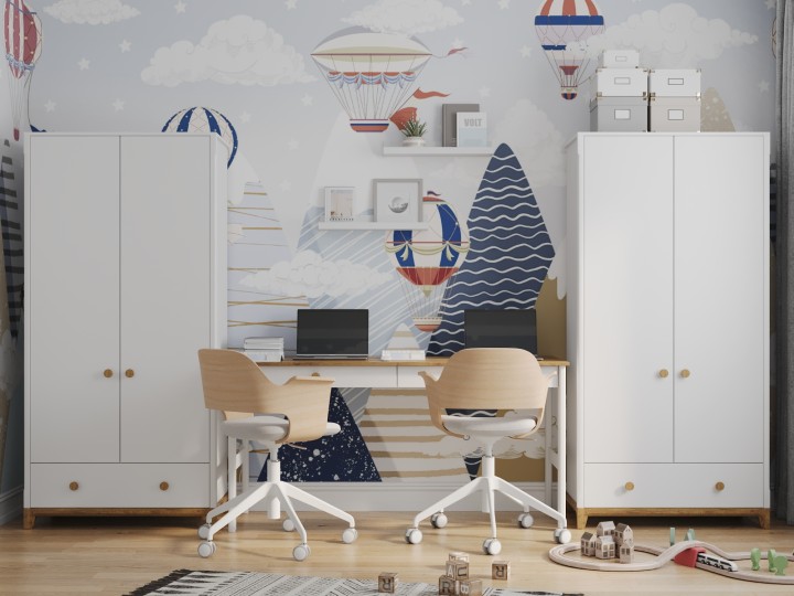 Шкаф 2-х дверный Наоми 8 с одним лицевым ящиком Шкаф 2-х дверный Наоми 8 с одним лицевым ящиком