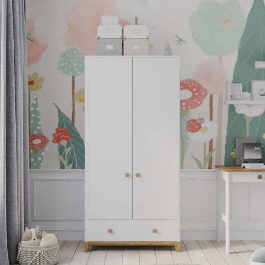 Шкаф 2-х дверный Наоми 8 с одним лицевым ящиком Шкаф 2-х дверный Наоми 8 с одним лицевым ящиком