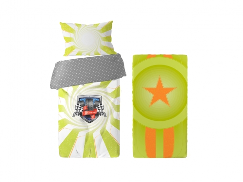 Комплект постельного белья для машинок-кроваток (салатовый)   