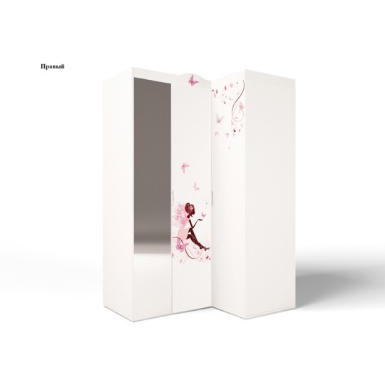 Шкаф угловой гармошка "Фея" без/со стразами Swarovski Шкаф угловой гармошка "Фея" без/со стразами Swarovski