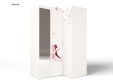 Шкаф угловой гармошка "Фея" без/со стразами Swarovski Шкаф угловой гармошка "Фея" без/со стразами Swarovski