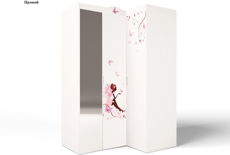 Шкаф угловой гармошка "Фея" без/со стразами Swarovski Шкаф угловой гармошка "Фея" без/со стразами Swarovski
