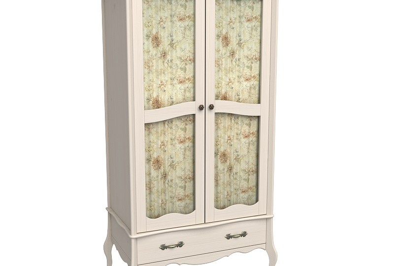 Шкаф двухдверный со стеклянными дверями "Лебо" Шкаф двухдверный со стеклянными дверями "Лебо"