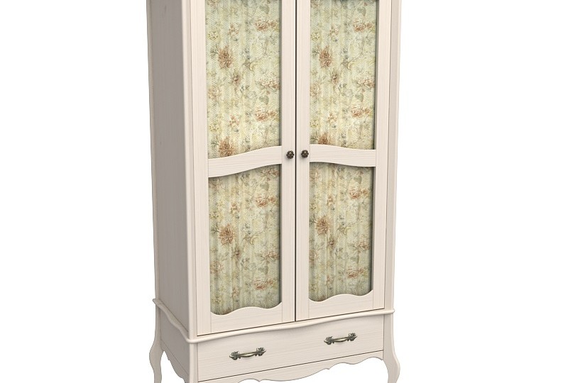 Шкаф двухдверный со стеклянными дверями "Лебо" Шкаф двухдверный со стеклянными дверями "Лебо"