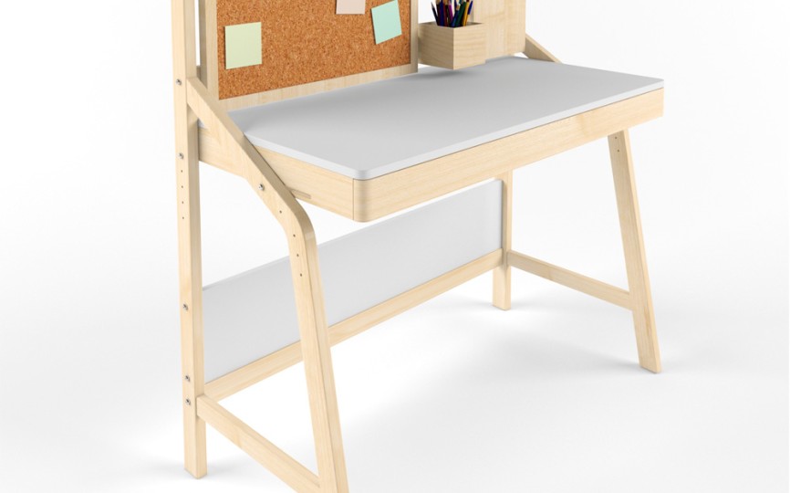 Стол растущий «UNO» комбо белый