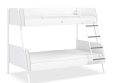 Кровать двухъярусная White широкая (серые ступеньки)