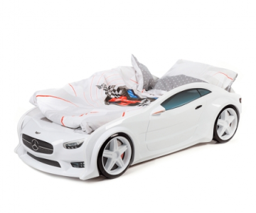 Комплект постельного белья для машинок-кроваток (белый)    