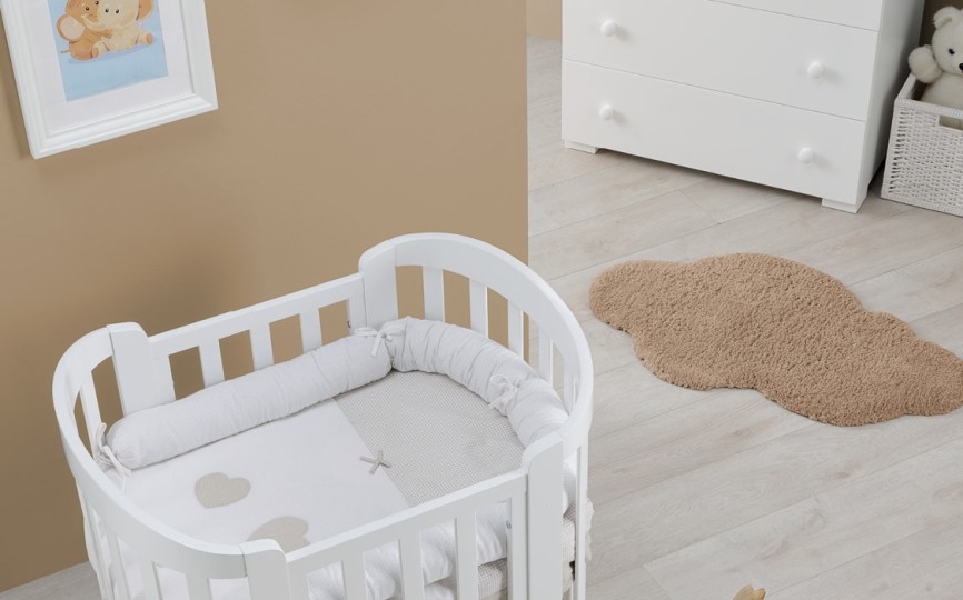 Колыбель - кроватка трансформер овальная Erbesi Sweet (Свит)